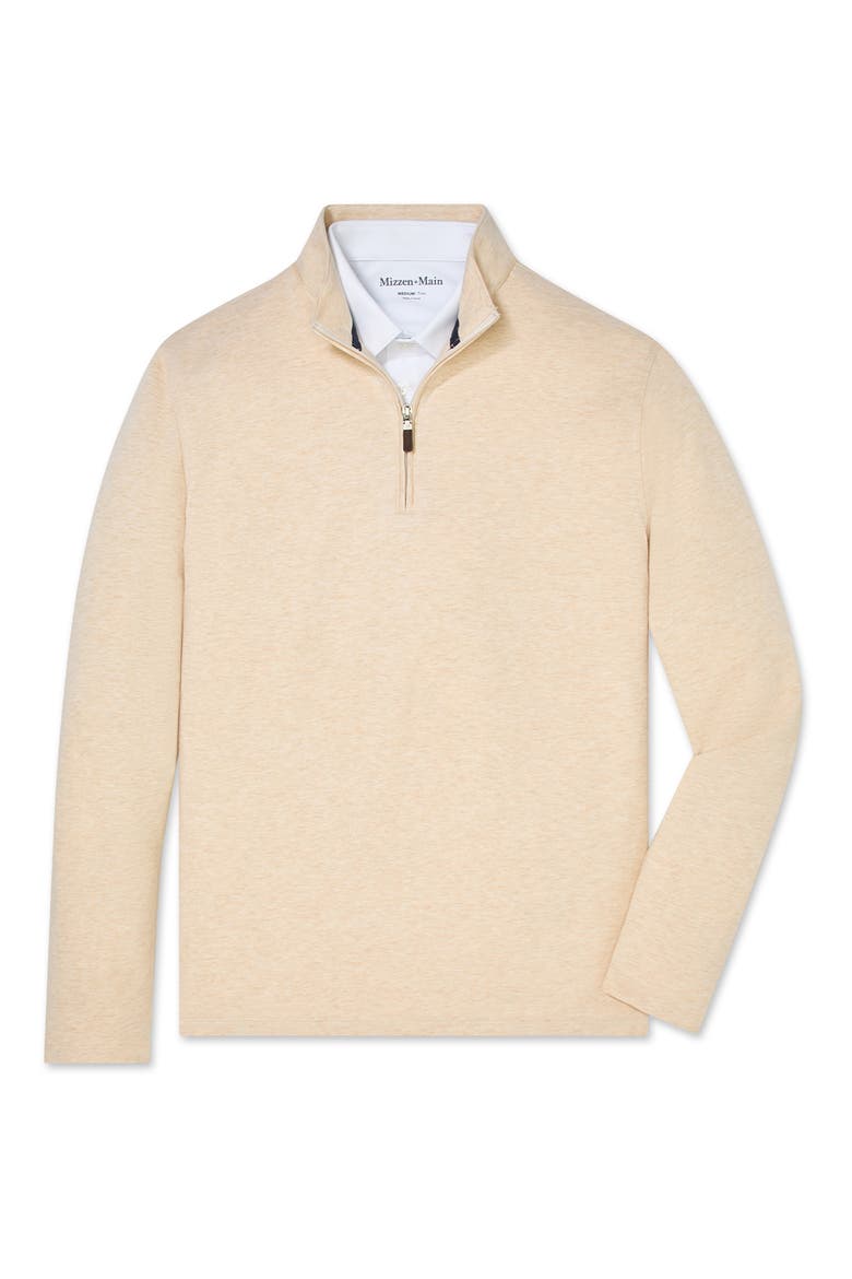 KPI Quarter Zip Pullover, Alternate, color, OAT HEATHER
