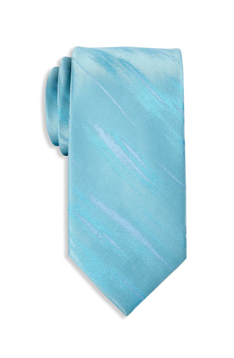 Synrgy by DXL Big & Tall Spring Wave Tie, Main, color, Aqua