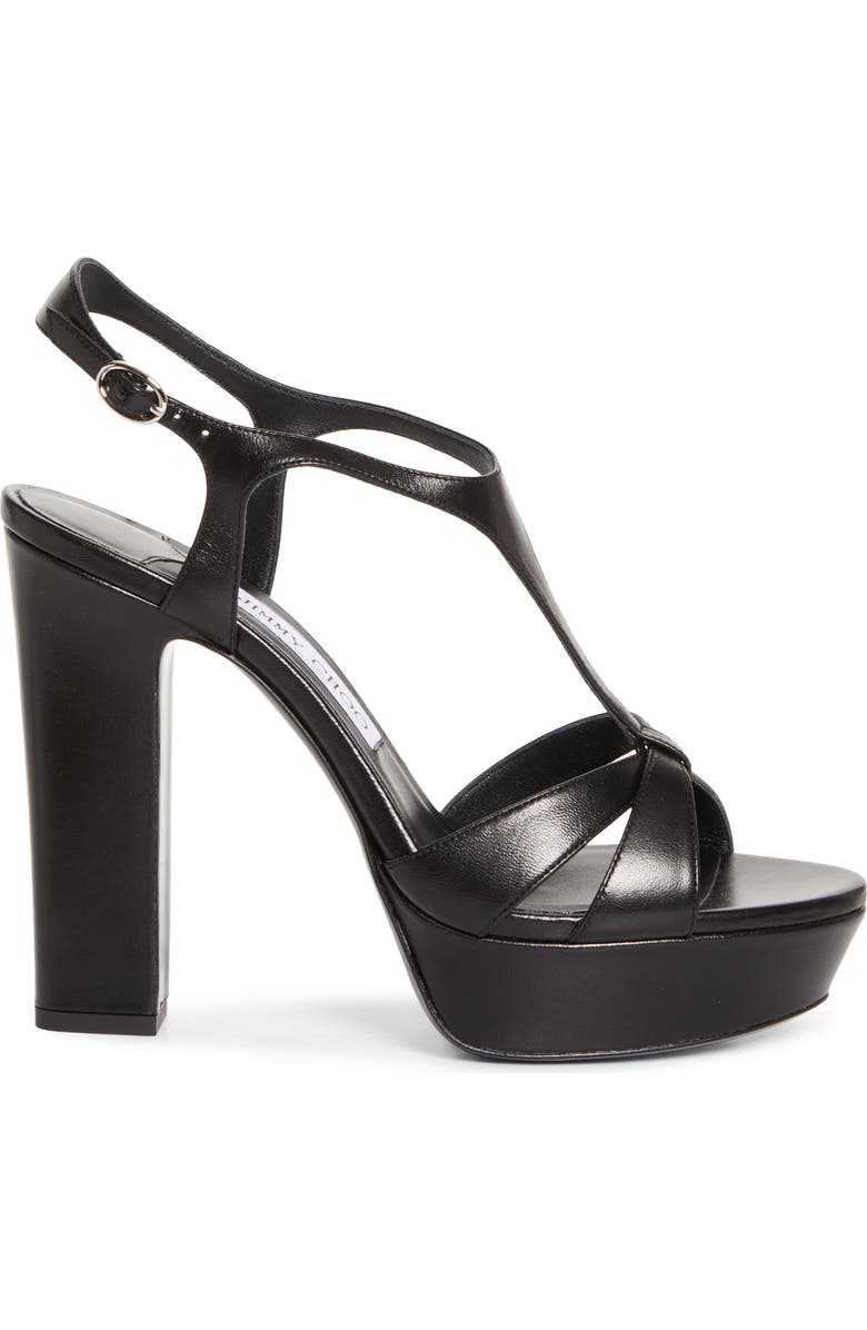 Jimmy Choo Kesia Platform Sandal, Alternate, color, Black