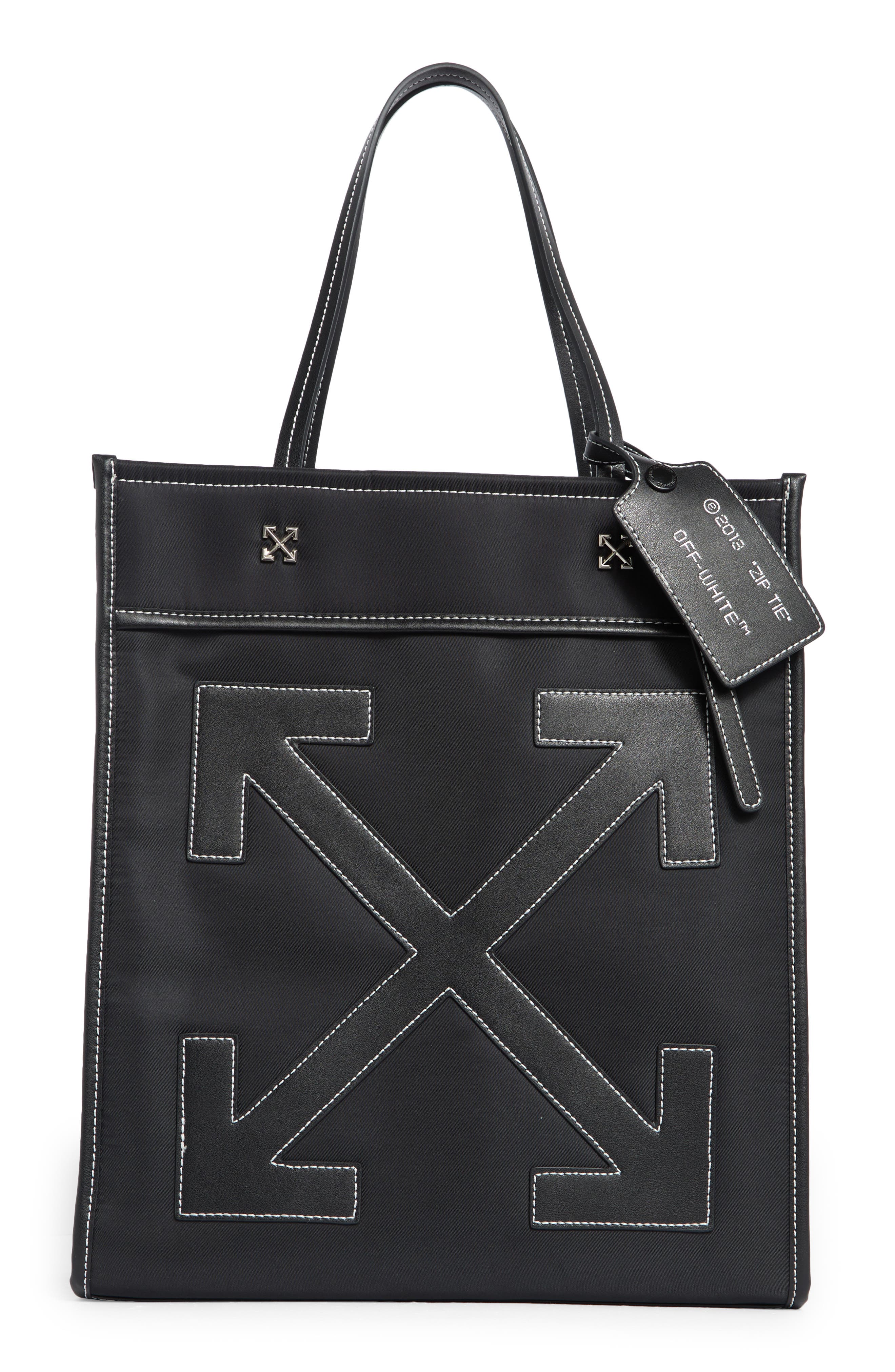 Off-White Large Boxy Denim Tote Bag