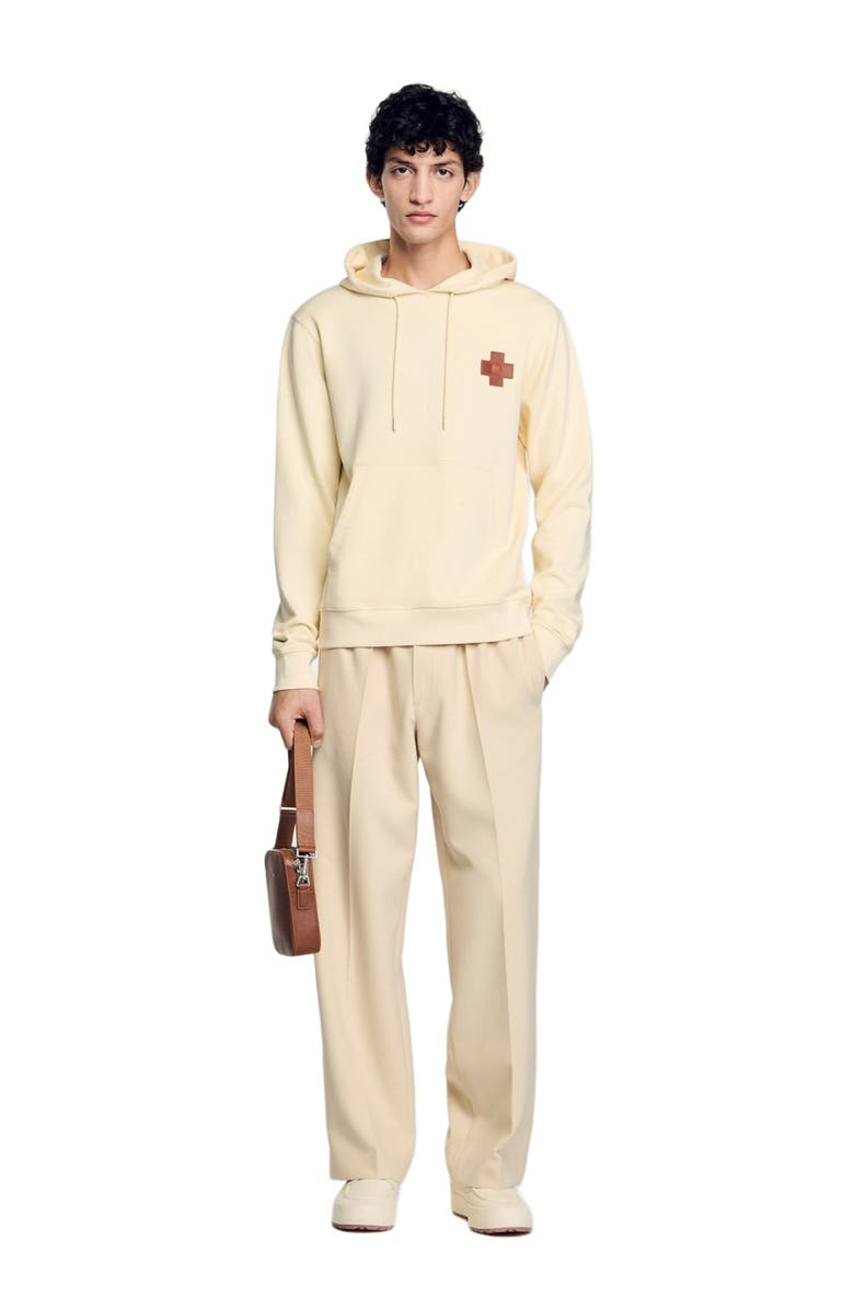 SANDRO Square Cross sweatshirt, Alternate, color, 