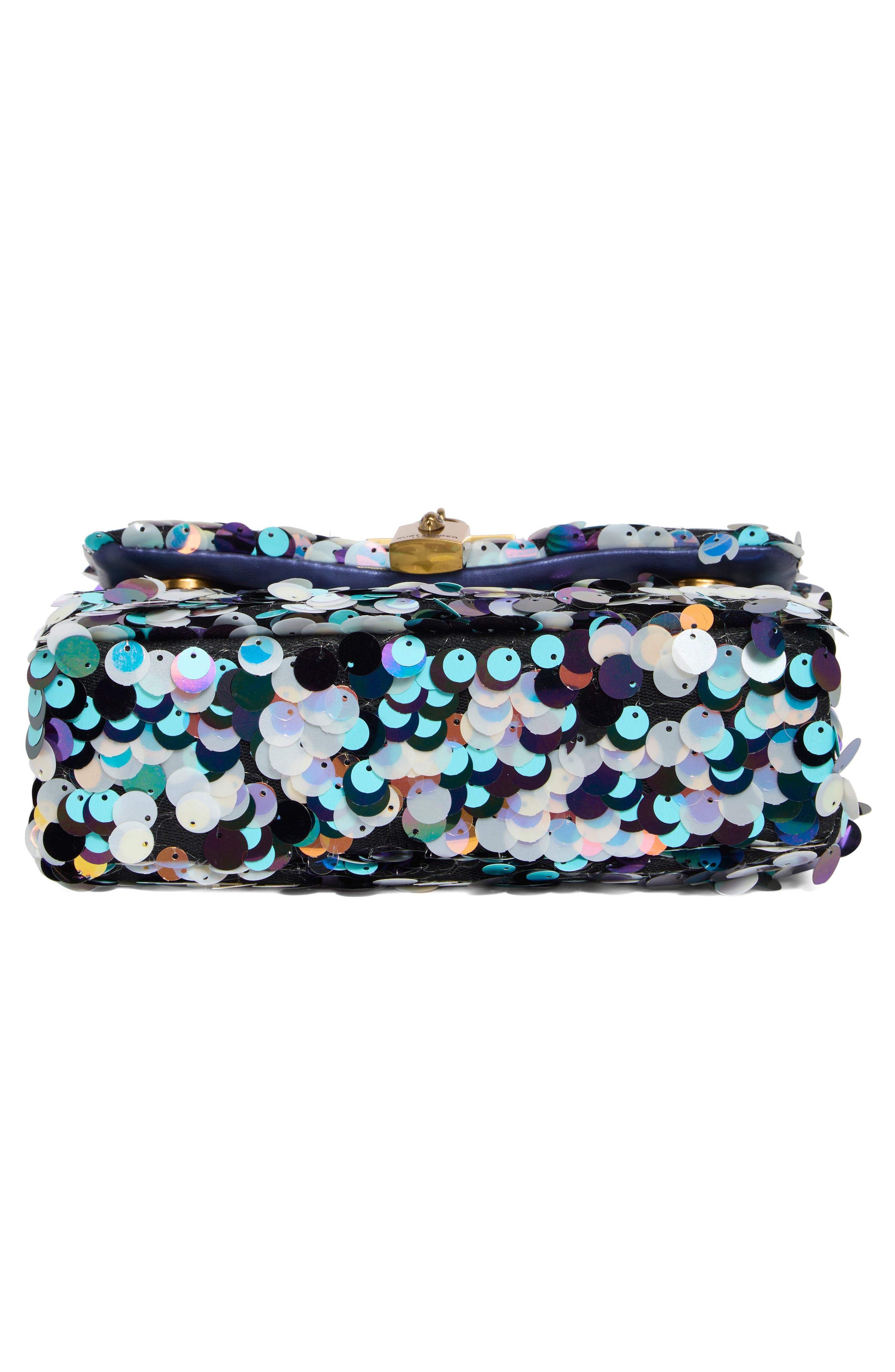 Kurt Geiger London Mini Brixton Sequin Crossbody Bag, Alternate, color, Light/ Pastel Blue