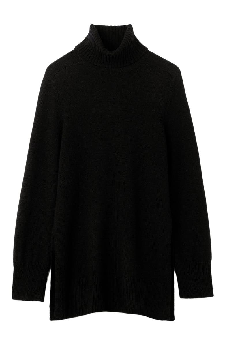 GOBI Mongolian Cashmere Cashmere Turtleneck, Main, color, Black