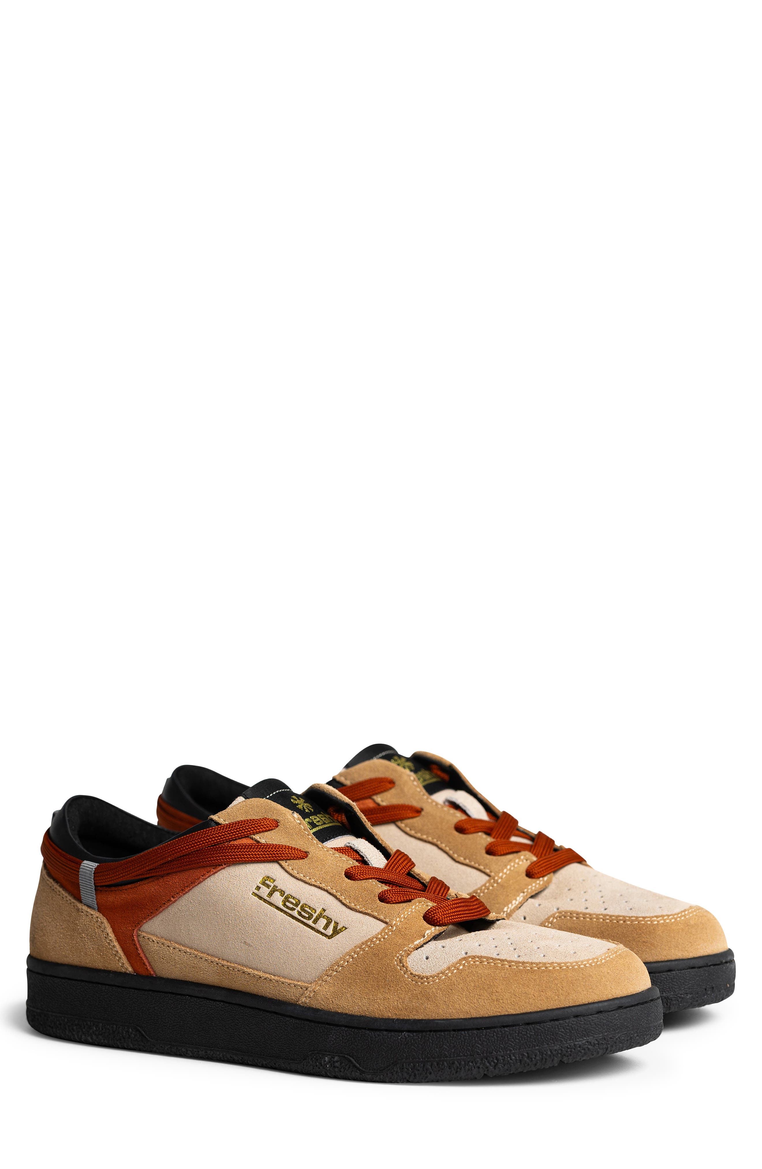 Gorillaz Leather Sneaker, Main, color, JET BLACK / SAND / TAN
