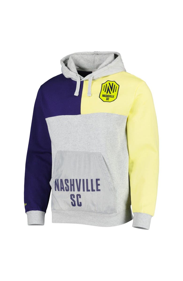 Mitchell & Ness Men's Mitchell & Ness Gray Nashville SC Tie Breaker Pullover Hoodie, Alternate, color, Heather Gray