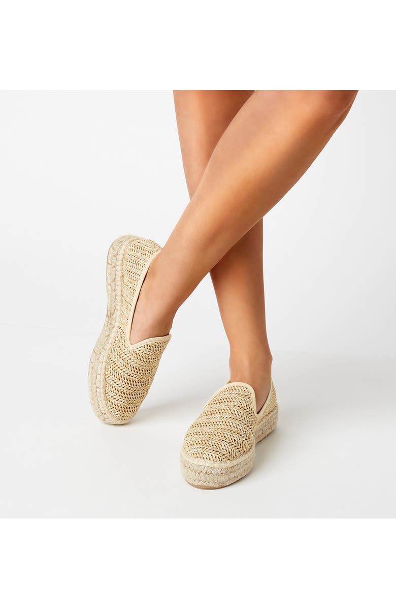 La Canadienne Clay Rattan Platform Loafer, Alternate, color,