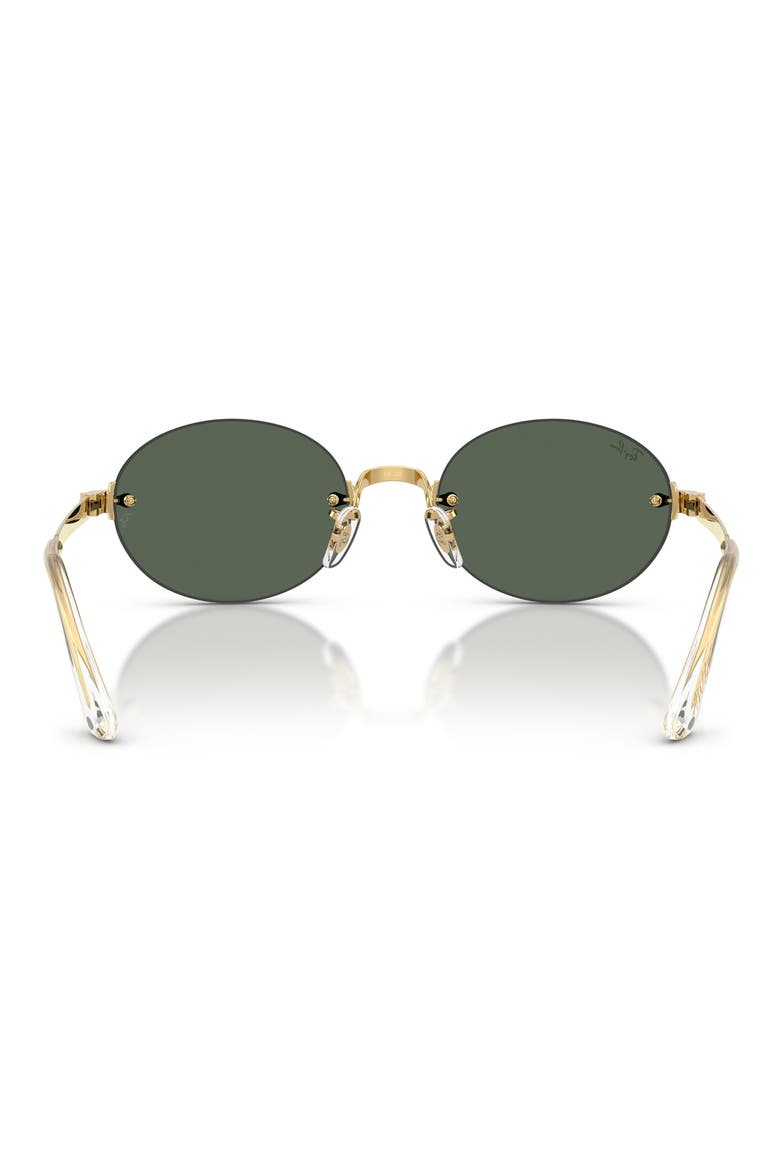 A$AP Rocky 54mm Oval Sunglasses, Alternate, color, ARISTA / DARK GREEN