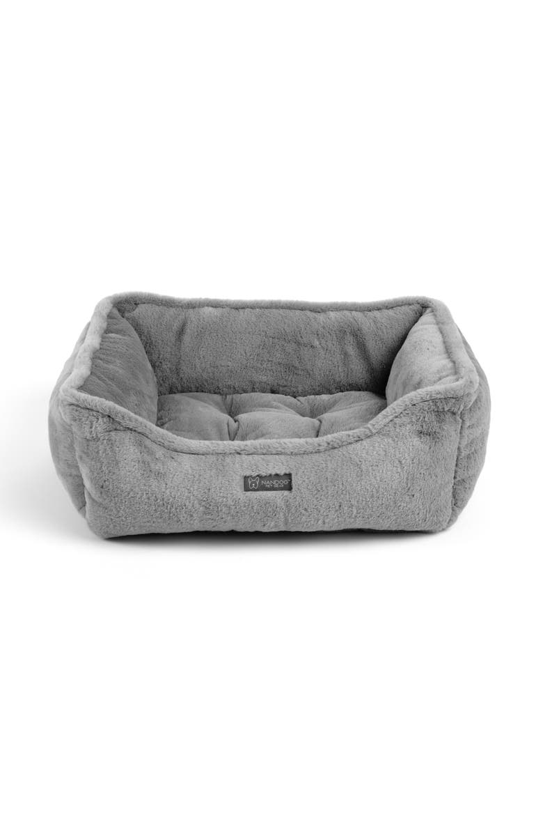 Nandog Pet Gear Super Cloud Dog  Bed- Reversible Cat & Dog Bed, Main, color, River Gray