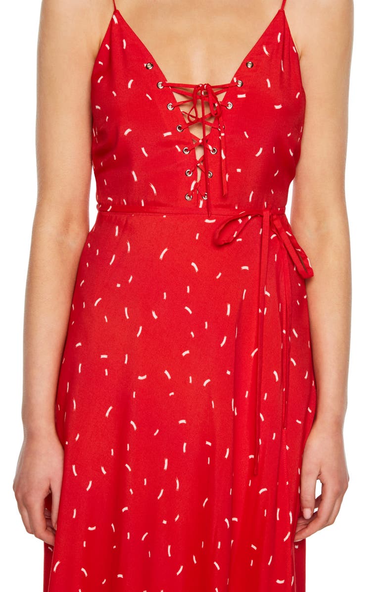 Bardot Jackson Fit & Flare Midi Dress, Alternate, color, 