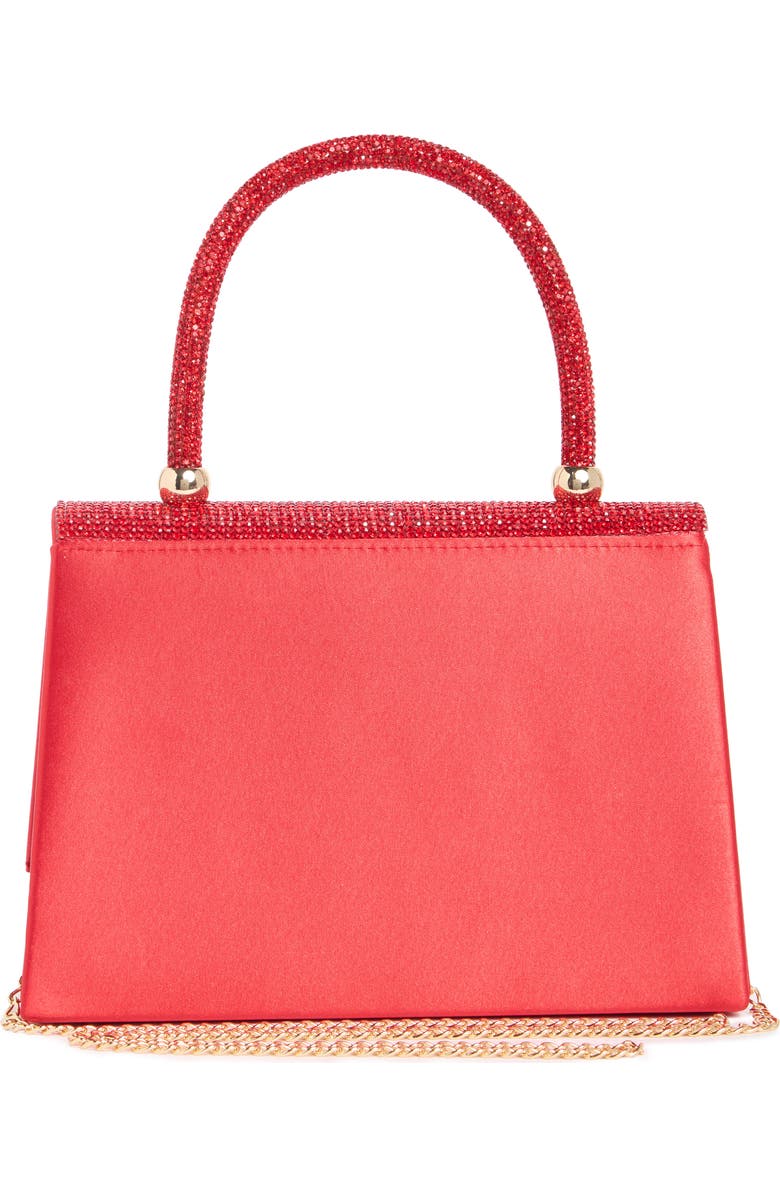 ALESSIA BIANCHI Crystal Embellished Clutch, Alternate, color, Red