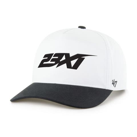 Men's '47  White/Black 23XI Racing NASCAR Two-Tone Team Adjustable Hitch Hat