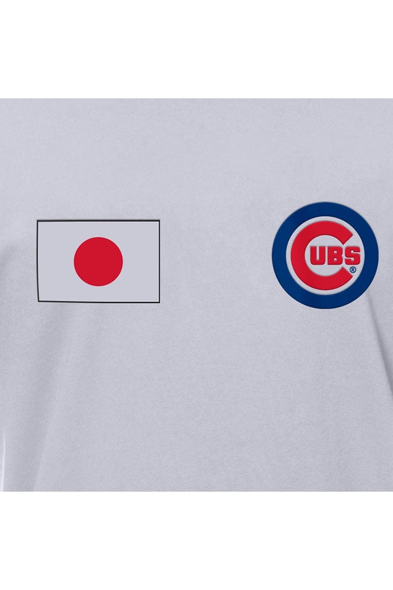 Men's New Era White Chicago Cubs Japanese Flag T-Shirt, Alternate, color, White