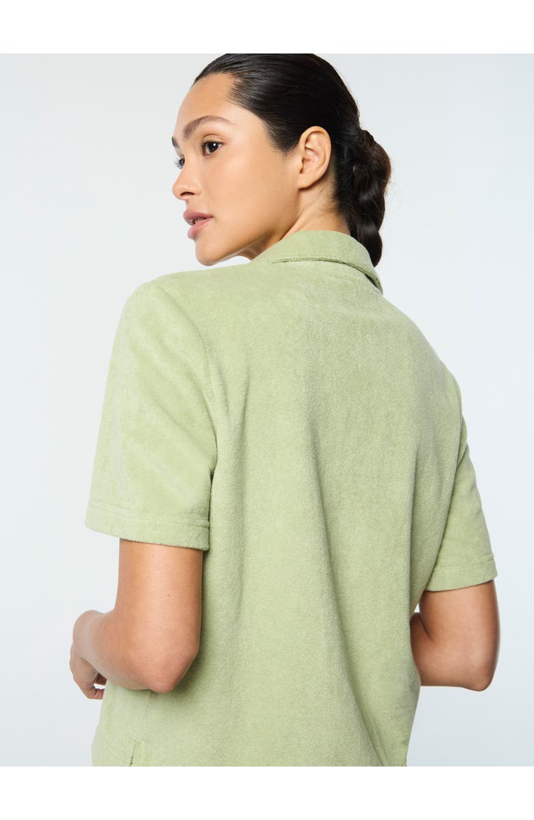 Sergio Tacchini Edda Cropped Shirt, Alternate, color, Reseda