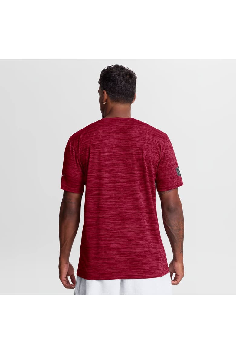 Men's Nike Burgundy Washington Commanders Sideline Double Covered Dri-FIT Velocity T-Shirt, Alternate, color, Burgundy