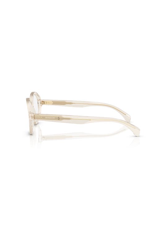 Moncler 47mm Round Optical Glasses In Brown