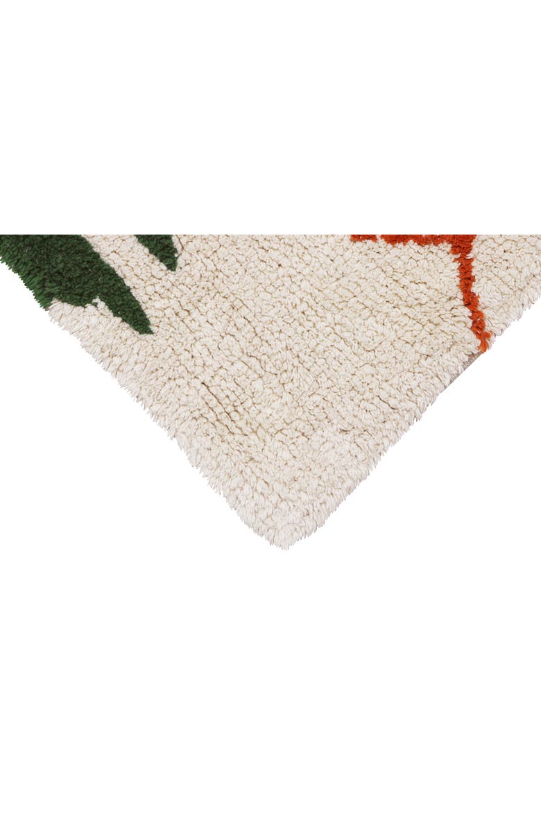 Lorena Canals Botanic Plants Washable Cotton Rug, Alternate, color, Ivory