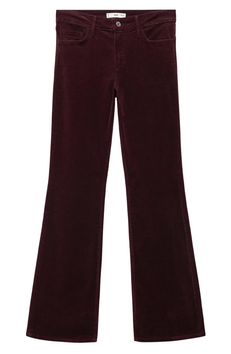 MANGO Corduroy Flare Leg Pants, Main, color,