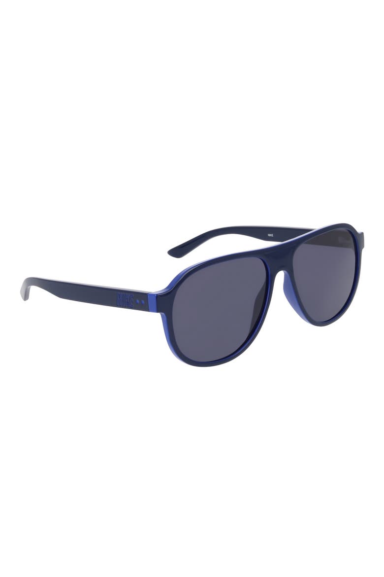 Vintage Icon 59mm Aviator Sunglasses, Alternate, color, BLUE VOID / BLUE