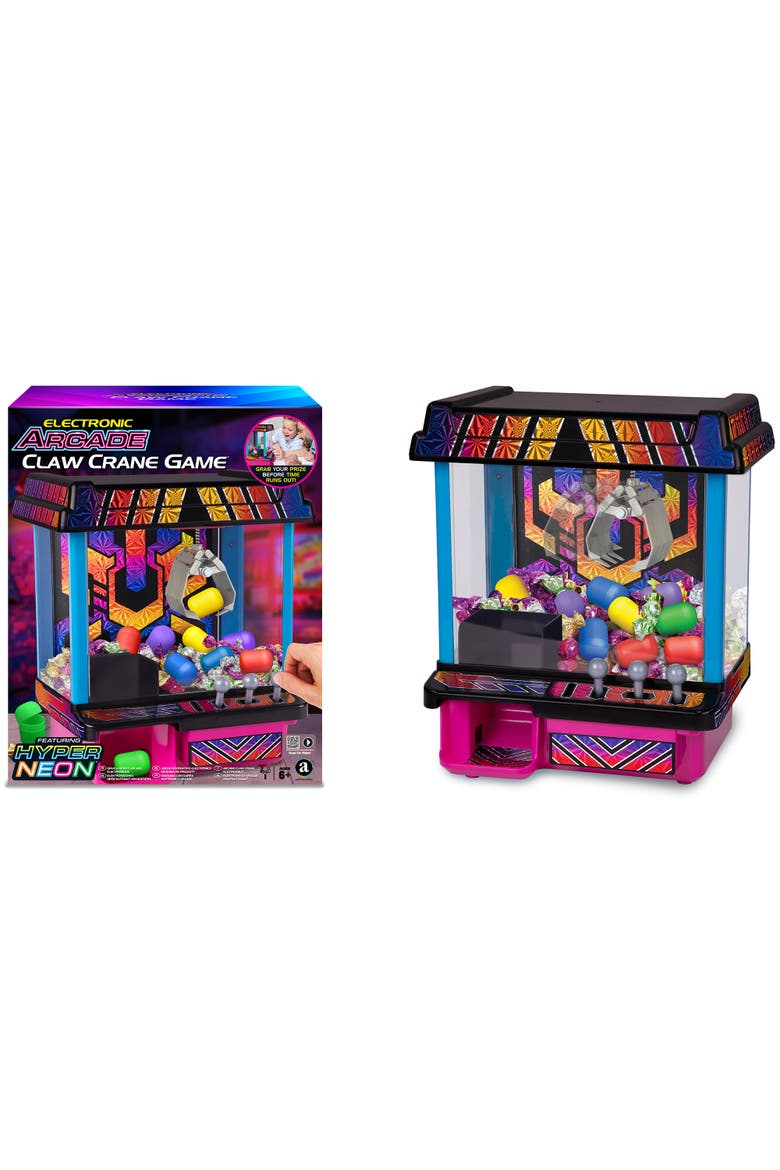 Electronic Arcade Claw Crane Game, Alternate, color, Multicolored