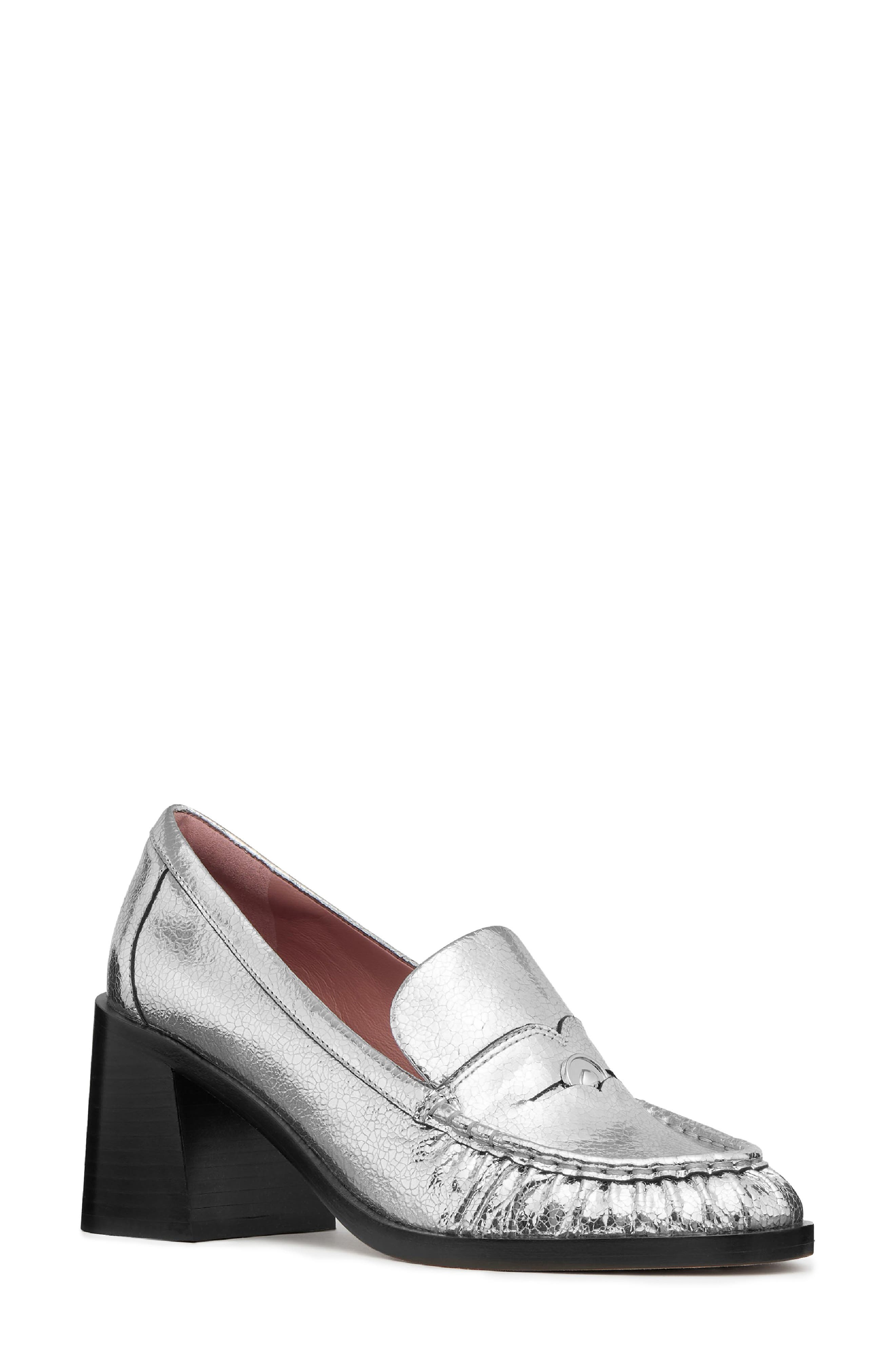 Kate Spade New York Metallic Leather Penny Loafer Pump In Multi