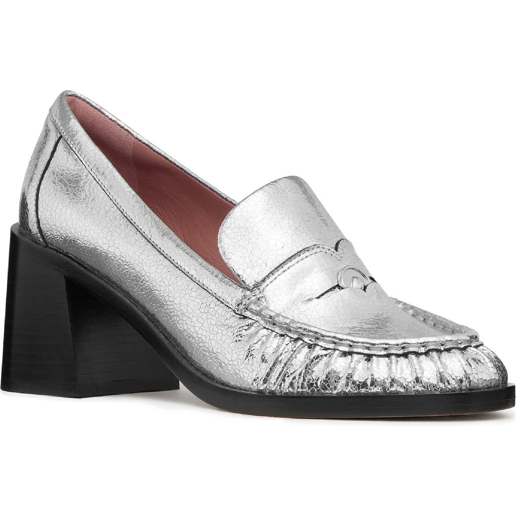 Kate Spade New York Metallic Leather Penny Loafer Pump In Multi