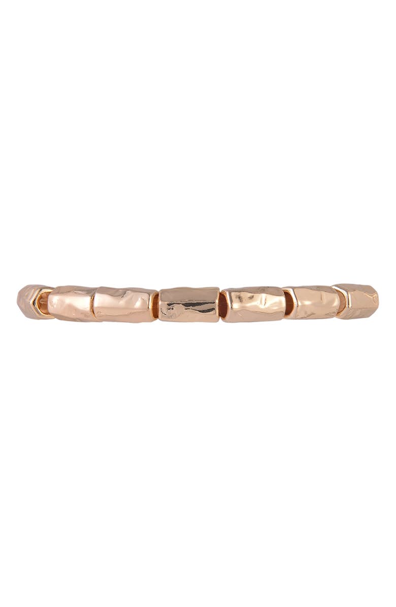 Rachel Roy Set of 3 Beaded Stretch Bracelet, Alternate, color, Orange