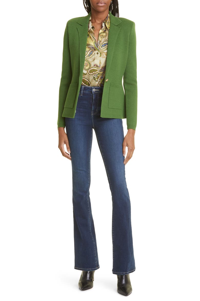 Dani Silk Button-Up Blouse, Alternate, color, MULTI TEXTURED PAISLEY