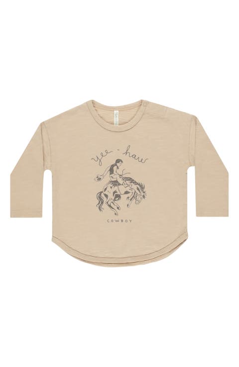 Kids' Long Sleeve Cotton Graphic T-Shirt (Baby & Toddler)