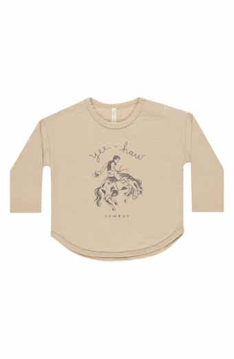 Rylee + Cru Kids' Long Sleeve Cotton Graphic T-Shirt
