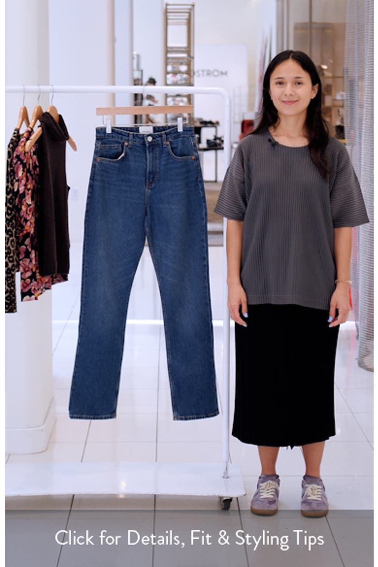 Jax Super High Waist Straight Leg Jeans video