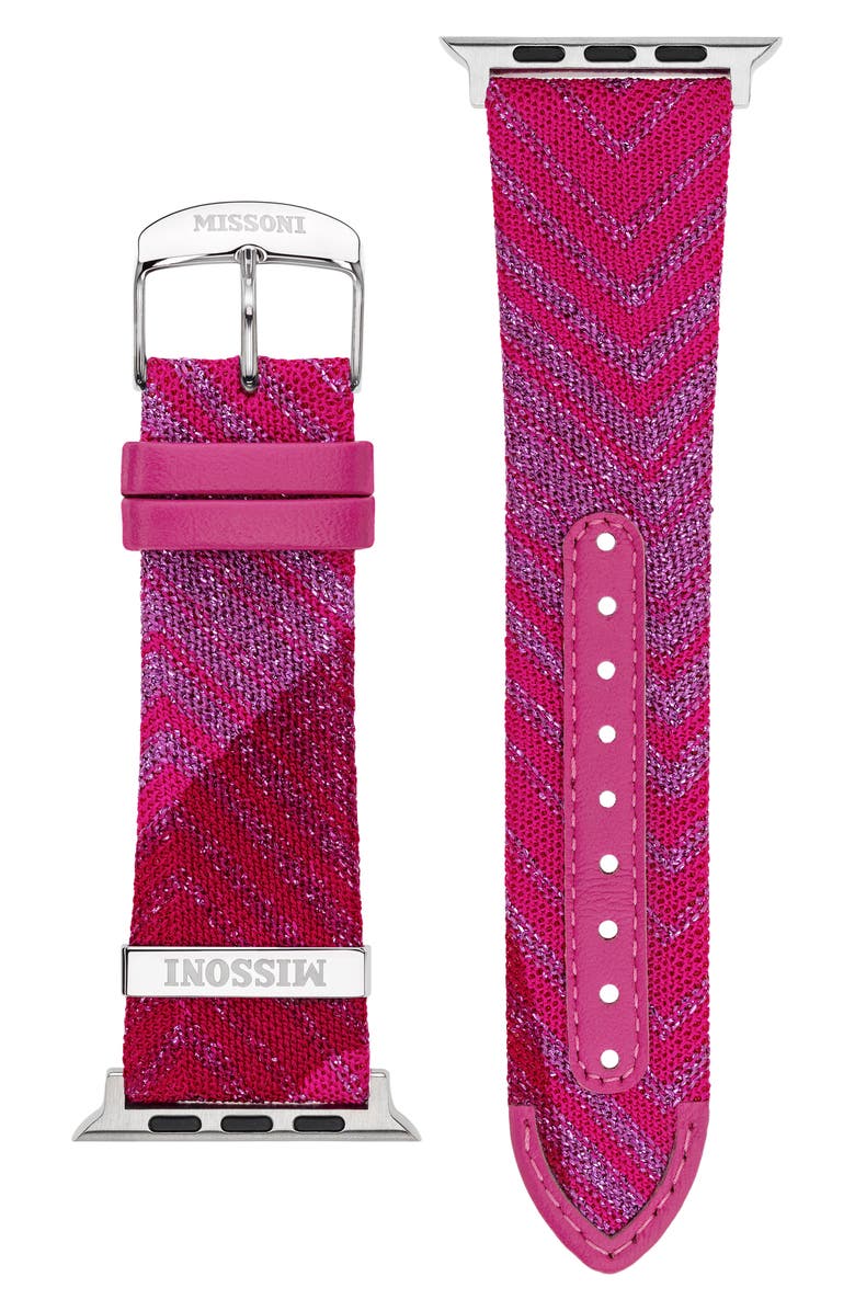 Missoni Multicolor Authentic Zigzag Textile Apple Watch<sup>®</sup> Watchband, 22mm/24mm, Main, color, 