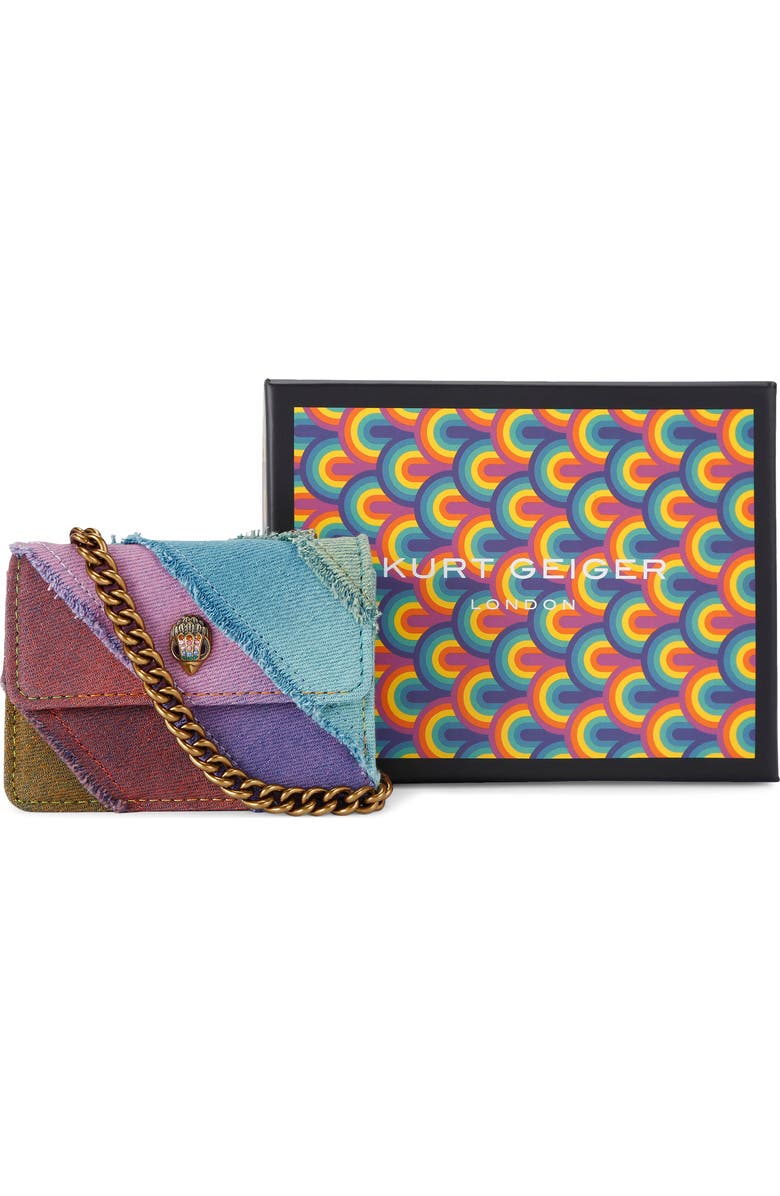 Kurt Geiger London Micro Kensington Denim Crossbody Bag, Alternate, color,