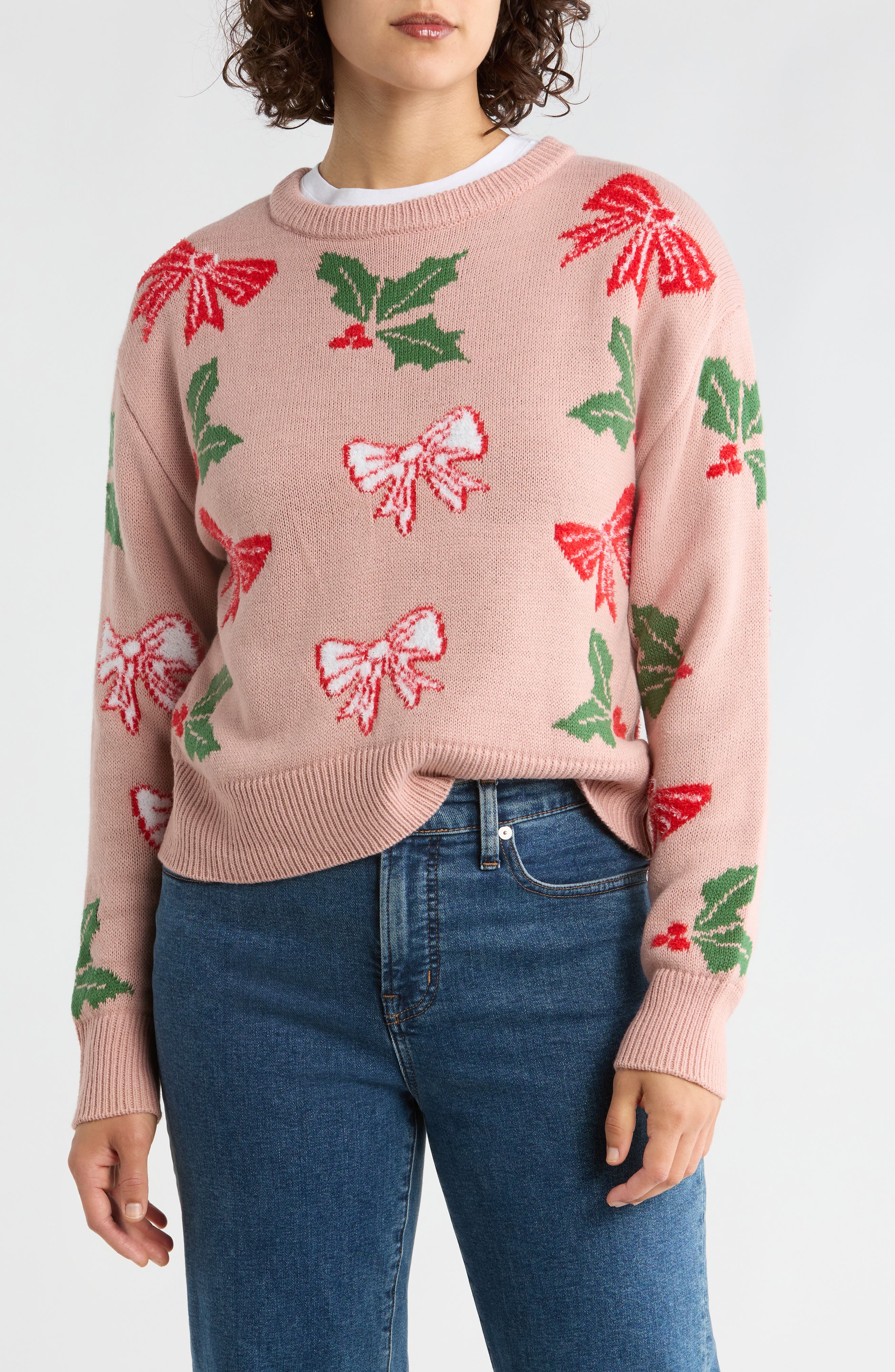 Vigoss Mistletoe Bow Sweater