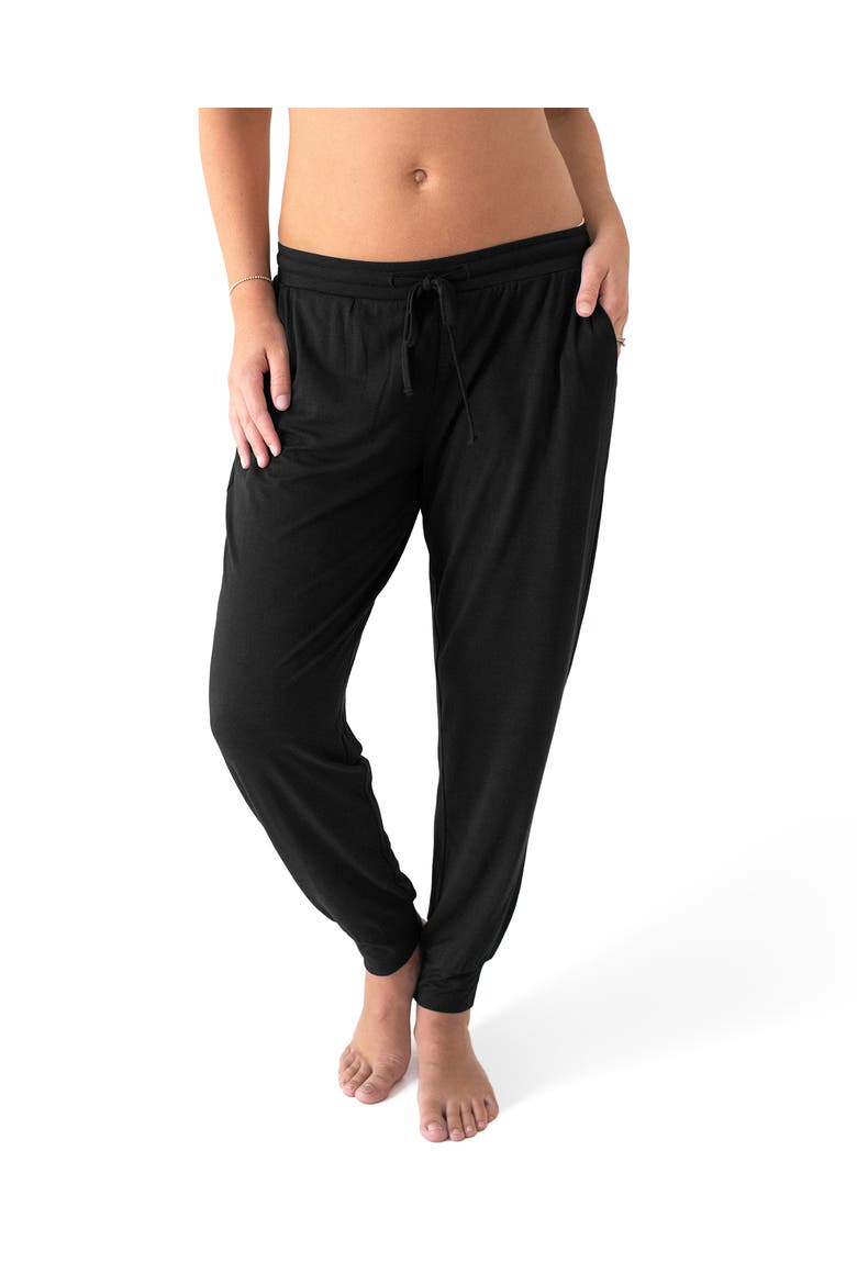 Tapered Maternity Lounge Joggers, Main, color, BLACK