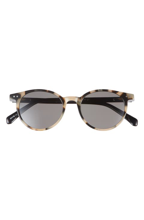 Case Closed 48mm Polarized Round Sunglasses (Average)