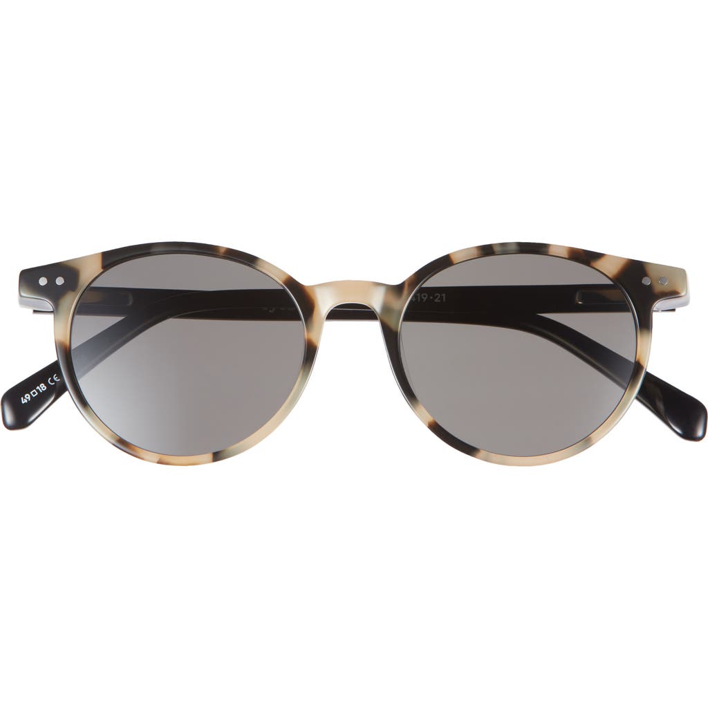 Eyebobs Case Closed 48mm Round Reading Glasses In Black White Tortoise