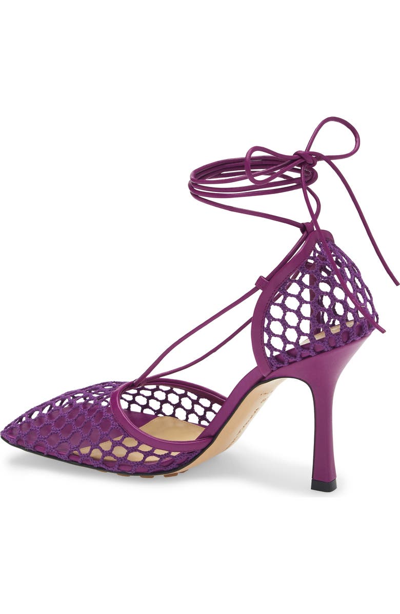 Bottega Veneta Stretch Lace-Up Sandal, Alternate, color, Venom