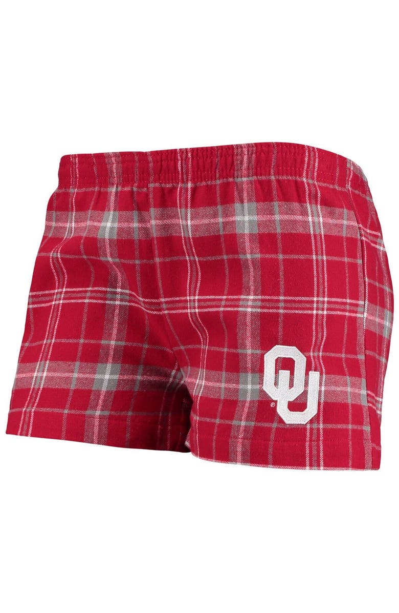 CONCEPTS SPORT Women's Concepts Sport Crimson/White Oklahoma Sooners Ultimate Flannel Tank Top & Shorts Sleep Set, Alternate, color, 