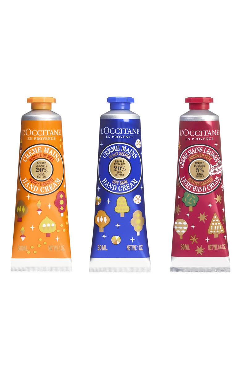 L'Occitane Hand Indulgences Hand Cream Trio, Main, color,