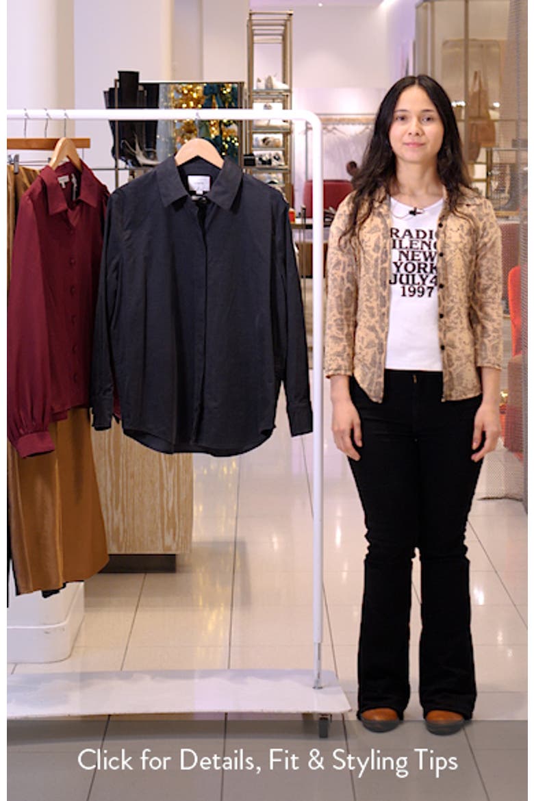 Oversize Cotton Corduroy Button-Up Shirt video