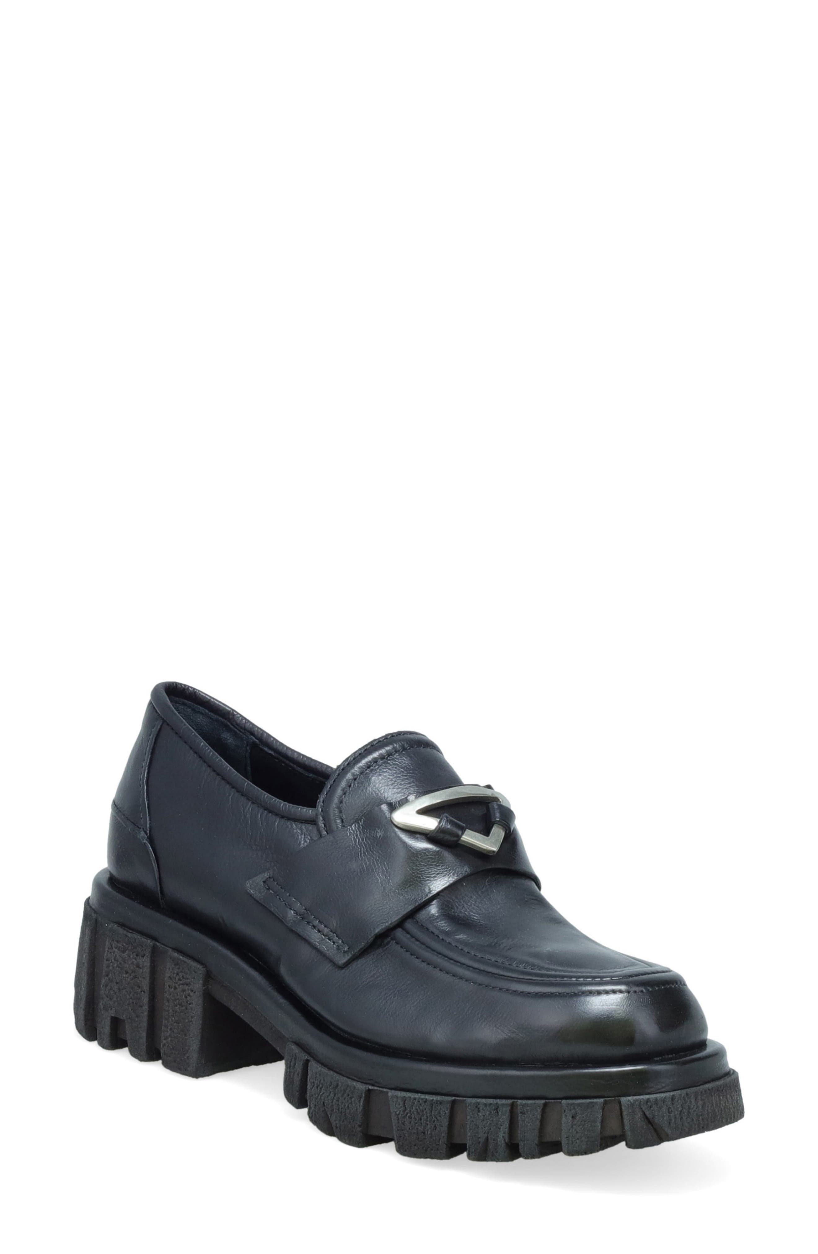 Harpie Lug Sole Oxford, Main, color, BLACK