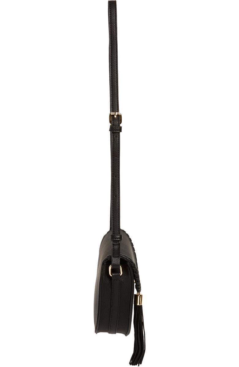 Street Level Tassel Flap Crossbody Bag, Alternate, color,