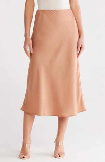 Gemma + Jane Satin Midi Skirt
