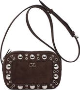 Valentino Garavani Nellcôte Studded Suede Crossbody Bag
