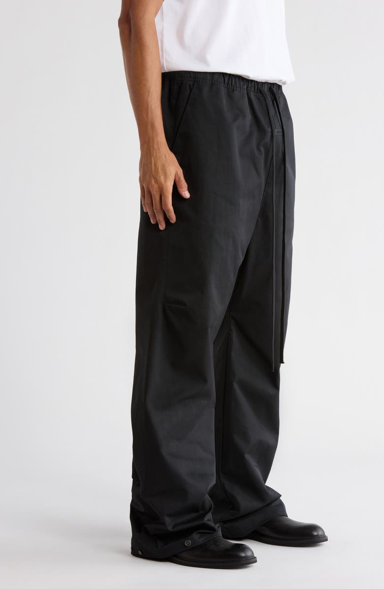 Fear of God Essentials Twill Work Pants, Alternate, color, Jet Black