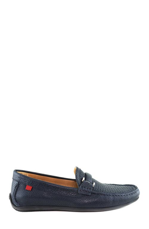 Marc Joseph New York Bryant Park Leather Weave Driver Loafer In Blue