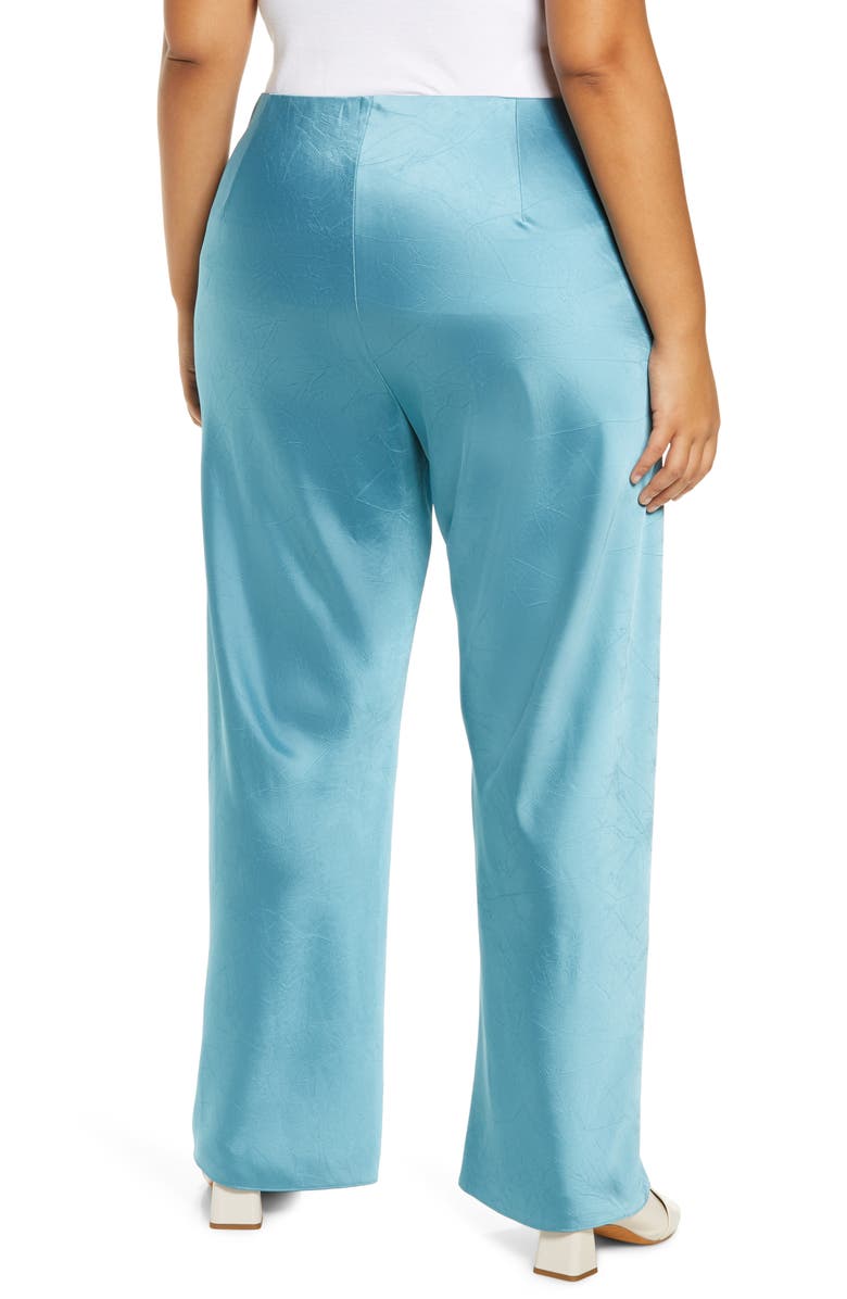 Vince Satin Bias Cut Pants, Alternate, color, Deep Lagoon