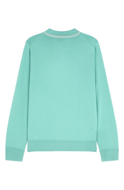 Ps By Paul Smith Ps Paul Smith Merino Wool Half-zip Sweater In Green