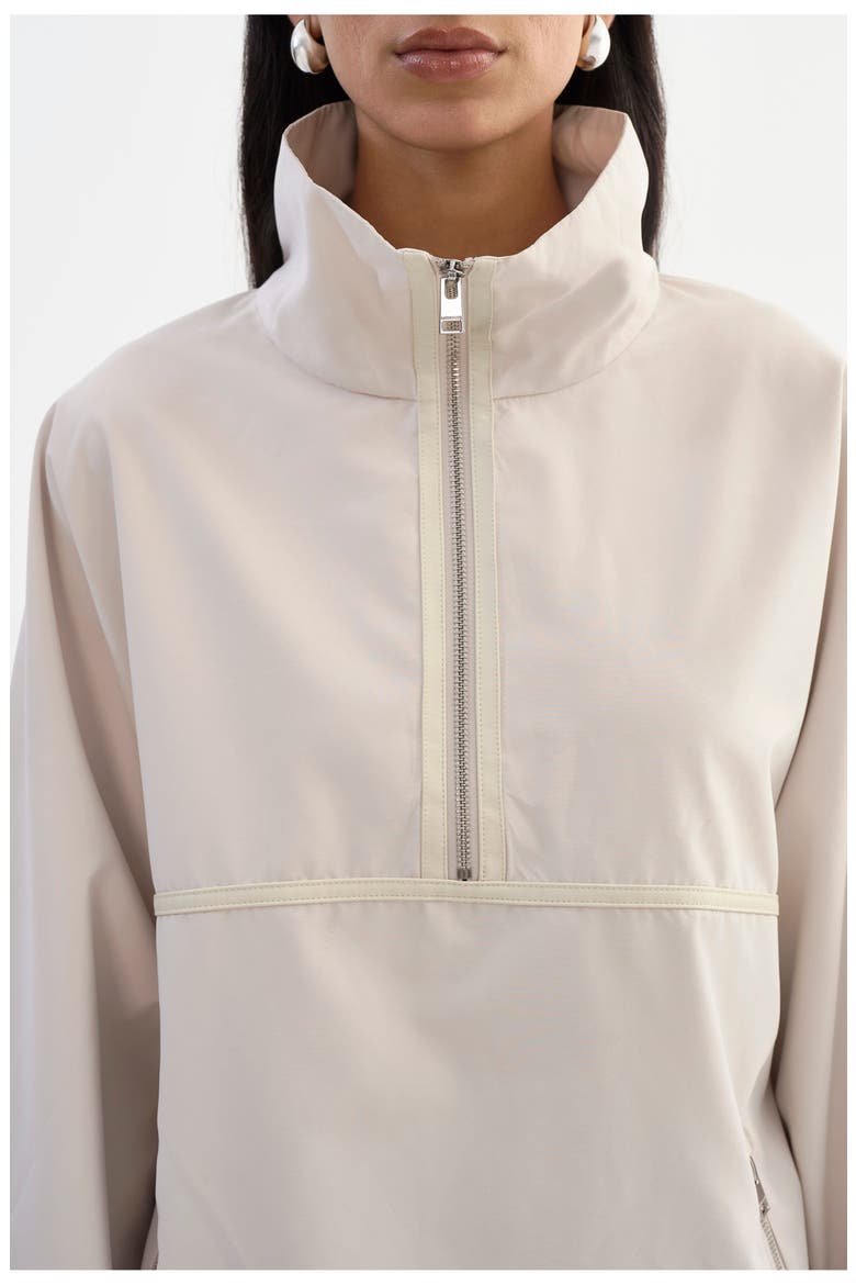 Weslee | Half-Zip Pullover Jacket, Alternate, color, Whisper White