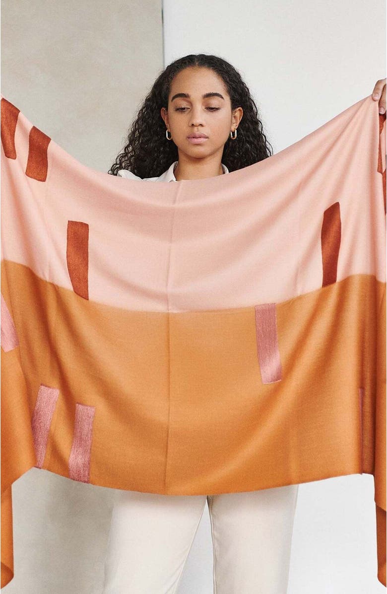 Studio Variously Soft Scarf, Alternate, color, Orange